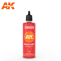 3rd Generation Acrylic Modelling Color - Red Surface Primer Acrylic Modelling Color - 100ml - AK-Interactive - AK-11247