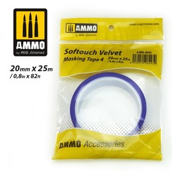 Softouch Velvet Masking Tape #4 (20mm x 25M) - Ammo by Mig Jimenez - A.MIG-8243