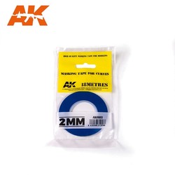 Masking Tape For Curves 2mm x 18m - AK-Interactive - AK-9182