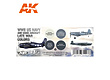 AK-Interactive WWII US Navy & USMC Aircraft Late War Colors Set - AK-Interactive - AK-11730