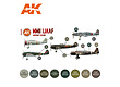 AK-Interactive WWII IJAAF Aircraft Colors Set - AK-Interactive - AK-11735