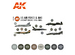 AK-Interactive US Air Force & ANG Aircraft 1960s-1980s Set - AK-Interactive - AK-11747