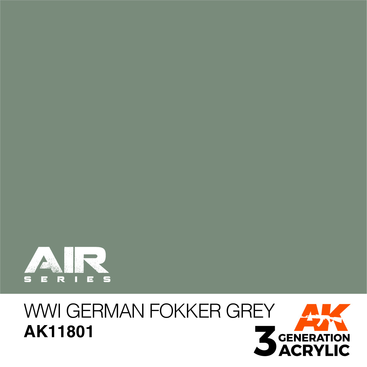 AK-Interactive WWI German Fokker Grey - 17ml - AK-Interactive - AK-11801