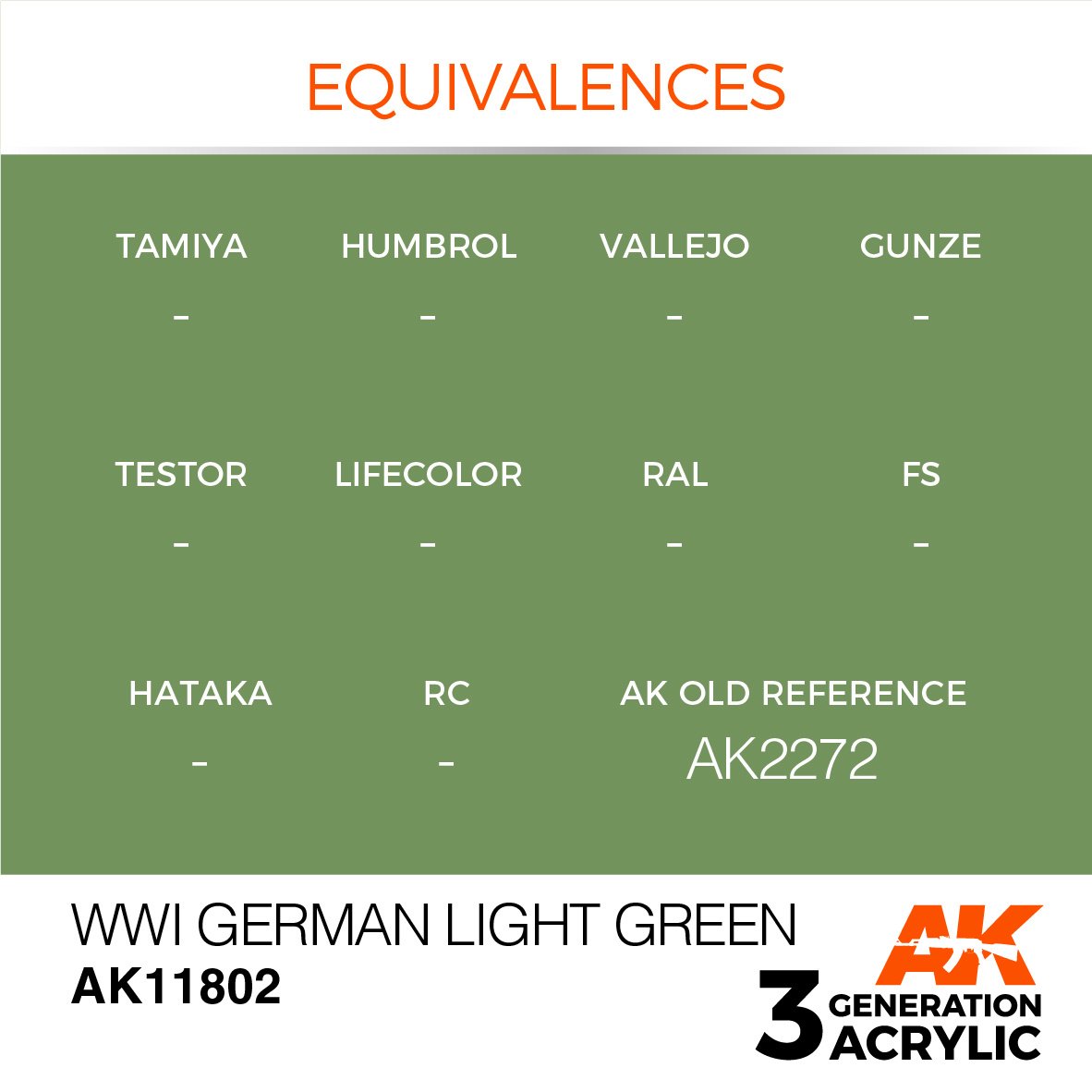 AK-Interactive WWI German Light Green - 17ml - AK-Interactive - AK-11802