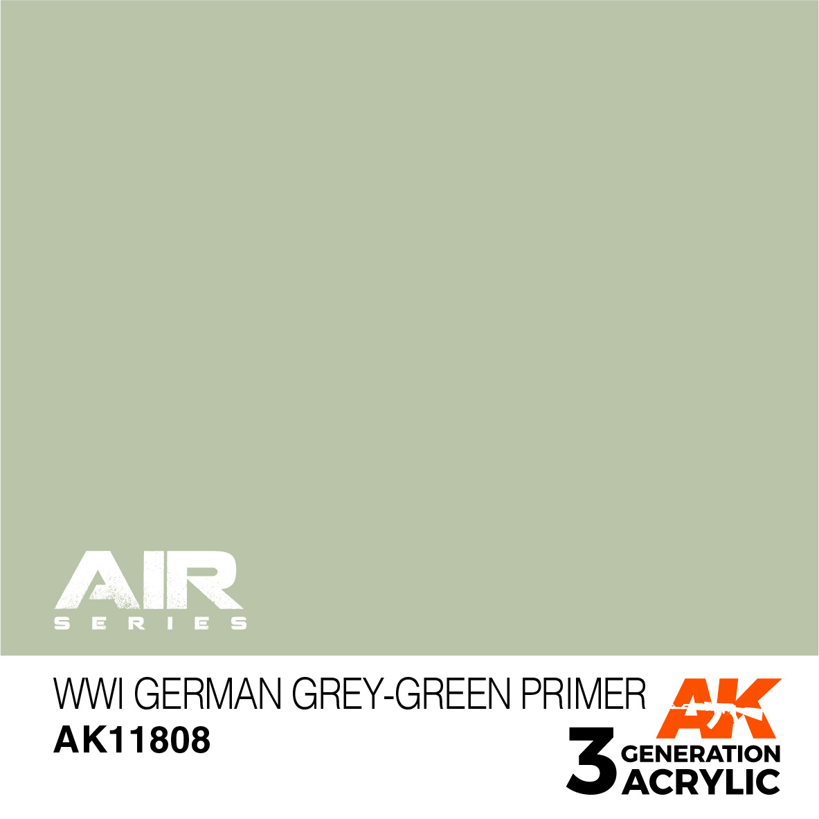 AK-Interactive WWI German Grey-Green Primer - 17ml - AK-Interactive - AK-11808