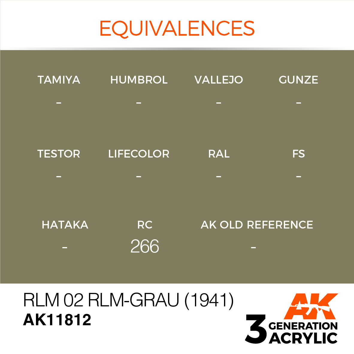 AK-Interactive RLM 02 RLM-Grau (1941) - 17ml - AK-Interactive - AK-11812