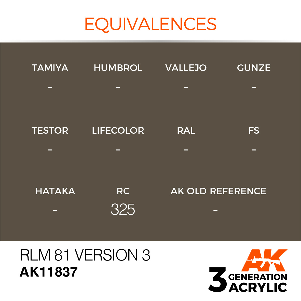 AK-Interactive RLM 81 Version 3 - 17ml - AK-Interactive - AK-11837
