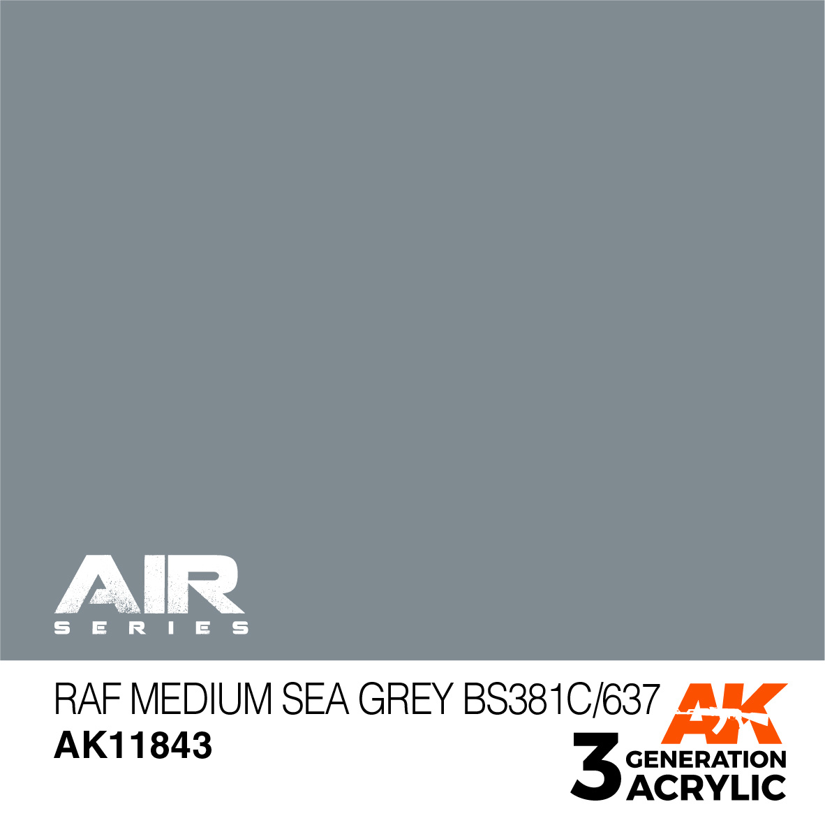 AK-Interactive RAF Medium Sea Grey BS381C/637 - 17ml - AK-Interactive - AK-11843