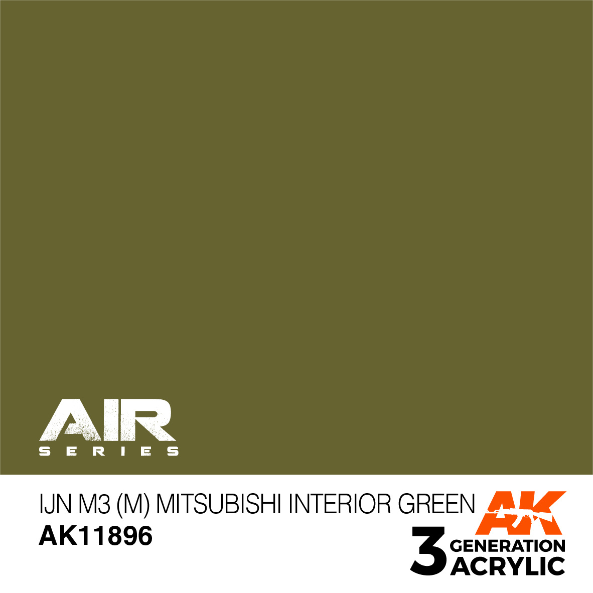 AK-Interactive IJN M3 (M) Mitsubishi Interior Green - 17ml - AK-Interactive - AK-11896