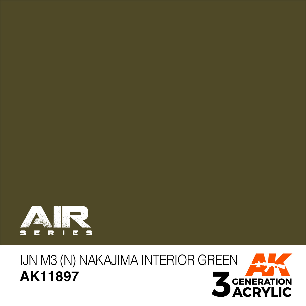 AK-Interactive IJN M3 (N) Nakajima Interior Green - 17ml - AK-Interactive - AK-11897