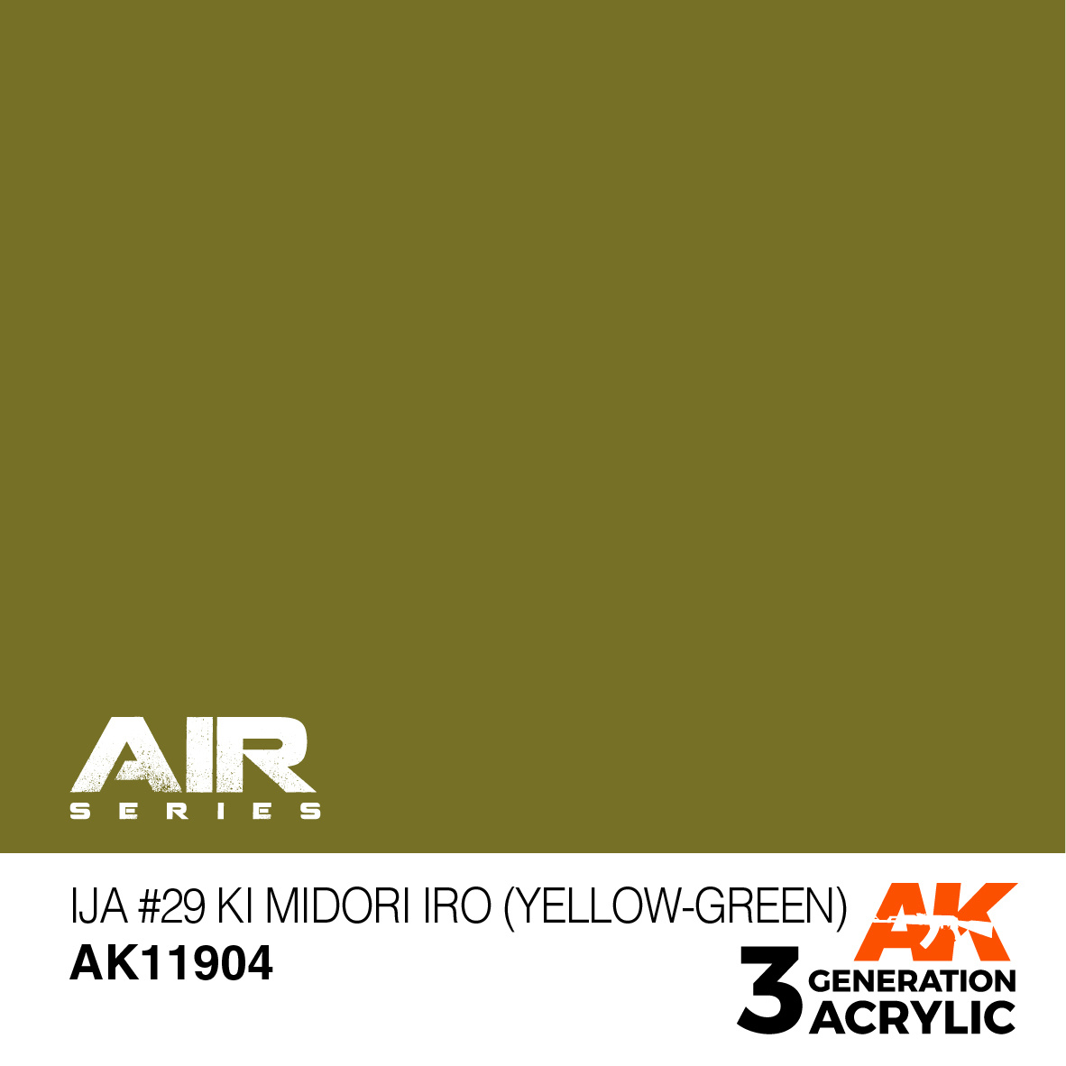 AK-Interactive IJA #29 Ki Midori iro (Yellow-Green) - 17ml - AK-Interactive - AK-11904