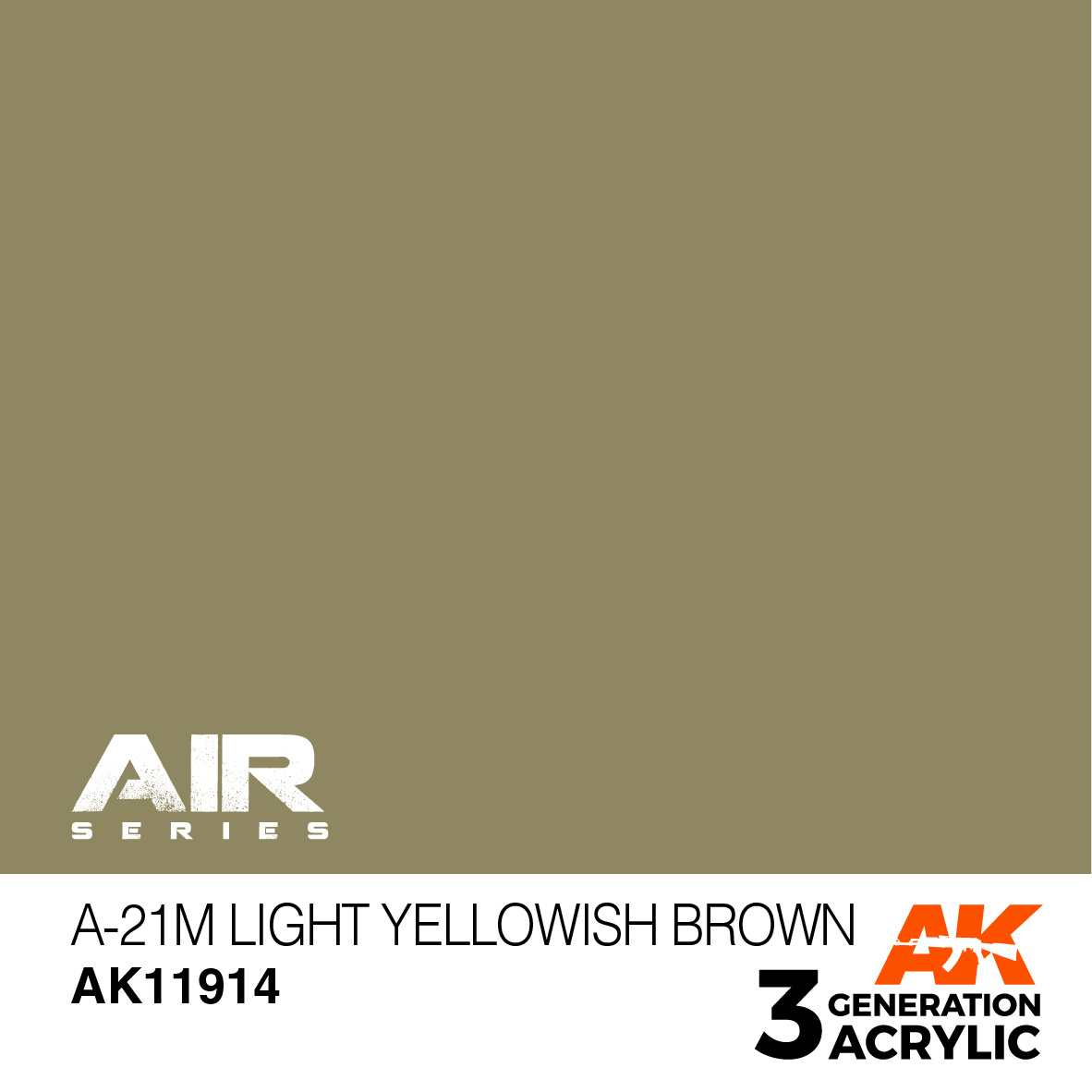 AK-Interactive A-21m Light Yellowish Brown - 17ml - AK-Interactive - AK-11914