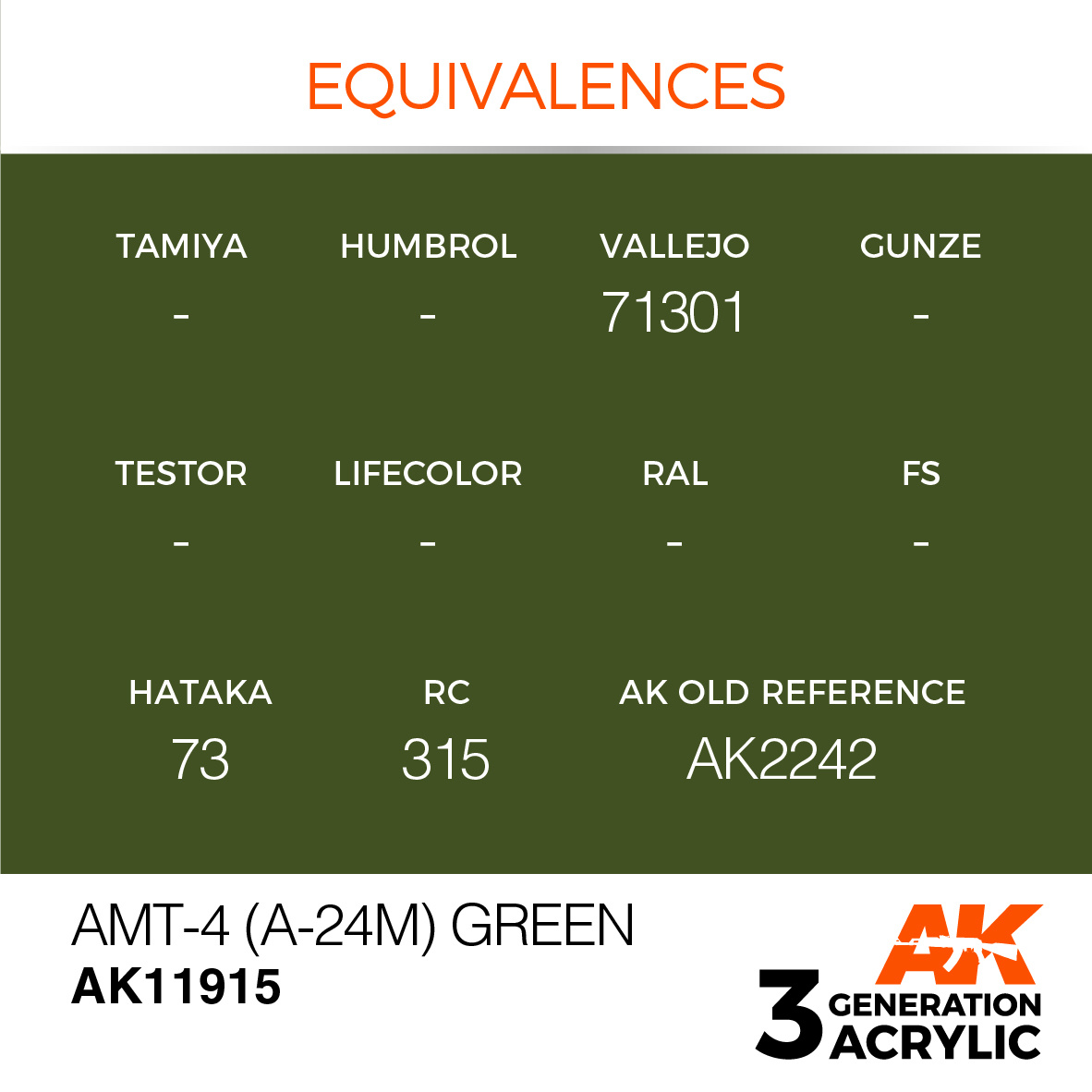 AK-Interactive AMT-4 (A-24m) Green - 17ml - AK-Interactive - AK-11915