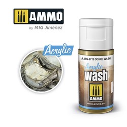 Acrylic Wash Ochre Wash - 15ml - Ammo by Mig Jimenez - A.MIG-0712