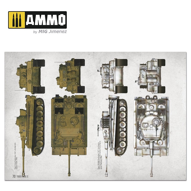Ammo by Mig Jimenez Tiger Ausf.E – Visual Modelers Guide English, Spanish, Français - Ammo by Mig Jimenez - A.MIG-6024