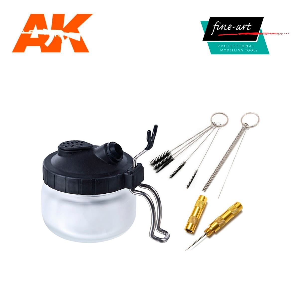 Airbrush cleaning set en tools modelbouwverf.