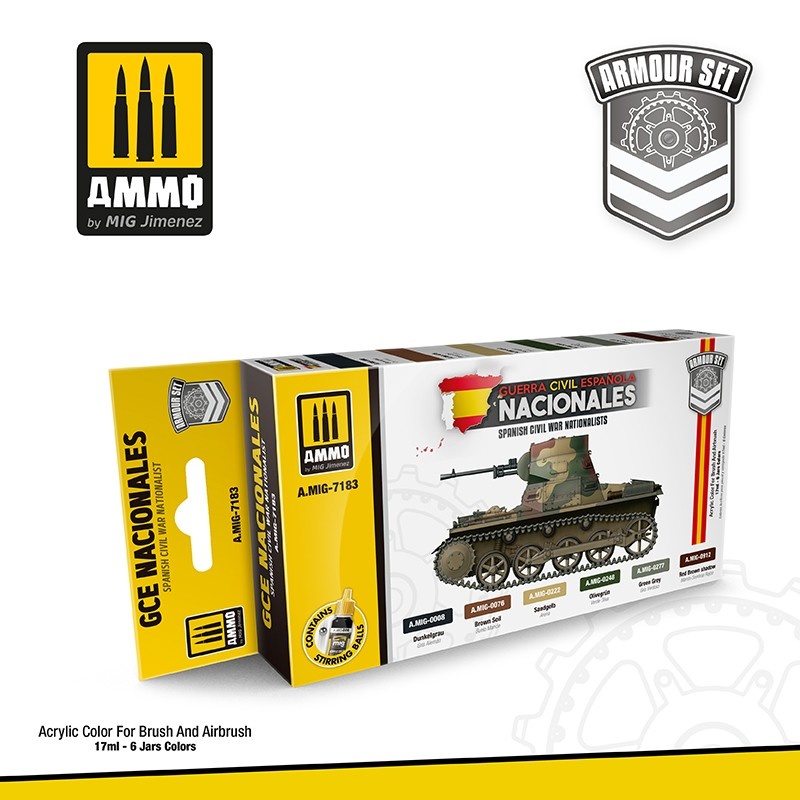 Ammo by Mig Jimenez Spanish Civil War – Nationalists Set - Ammo by Mig Jimenez - A.MIG-7183