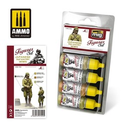 Japanese Infantry WWII Figures Set - Ammo by Mig Jimenez - A.MIG-7040