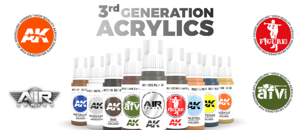 AK Interactive 3rd Generation: de nieuwste acrylverf voor modelbouw