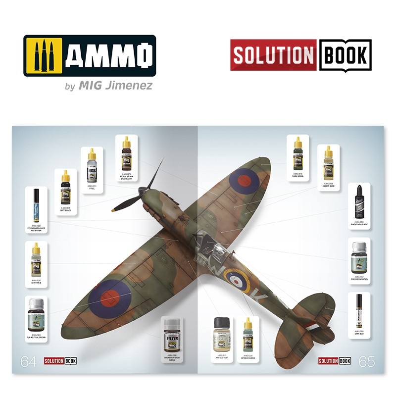 Ammo by Mig Jimenez How to Paint How to Paint WWII RAF Early Aircraft Solution Book - Ammo by Mig Jimenez - A.MIG-6522