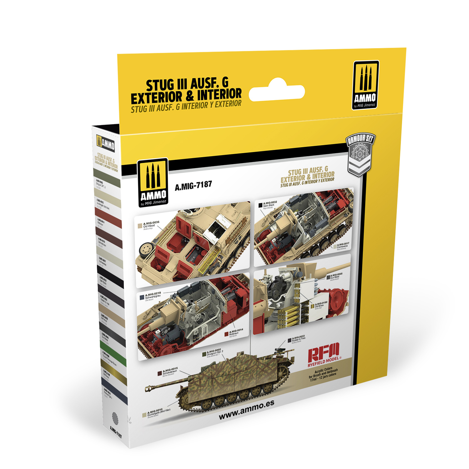 Ammo by Mig Jimenez STUG III Ausf. G Exterior & Interior Set - Ammo by Mig Jimenez - A.MIG-7187