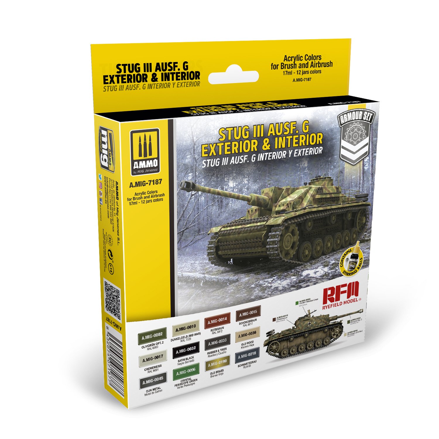 Ammo by Mig Jimenez STUG III Ausf. G Exterior & Interior Set - Ammo by Mig Jimenez - A.MIG-7187