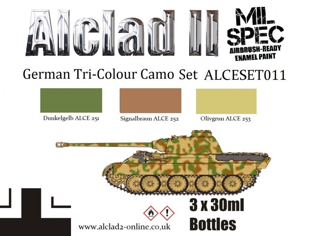Alclad II German Late WWII Panzer Camouflage Set - Mil-Spec - Alclad II - ALCESET-011