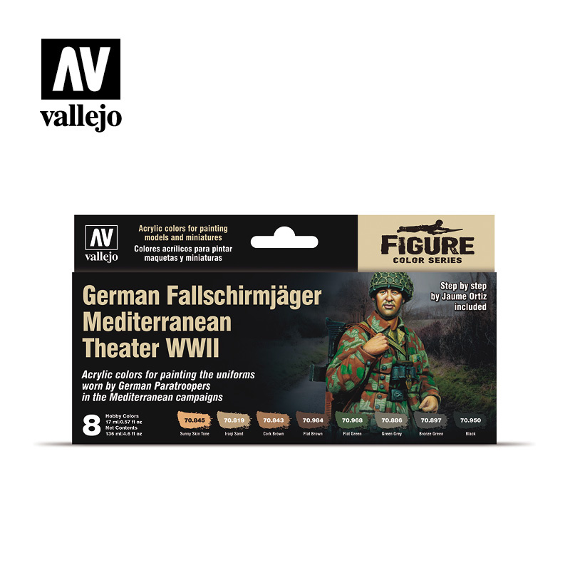Vallejo German Fallschirmjäger Mediterranean Theater WWII (8) - Vallejo - VAL-70188