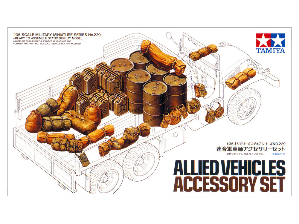 Tamiya Allied Vehicles Accessory Set - Scale 1/35 - Tamiya - TAM35229