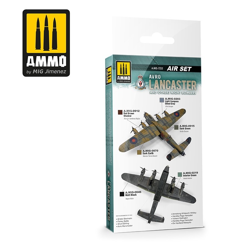 Ammo by Mig Jimenez AVRO Lancaster And Others Night Bombers Air Set - Ammo by Mig Jimenez - A.MIG-7252