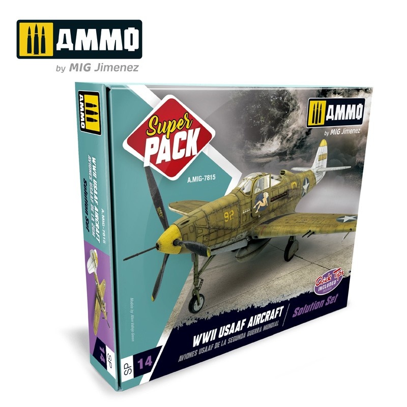 Ammo by Mig Jimenez Super Pack WWII USAAF Aircraft - Ammo by Mig Jimenez - A.MIG-7815