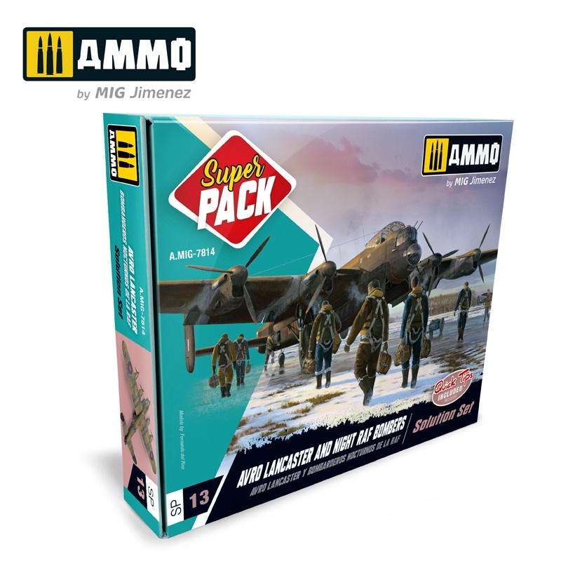 Ammo by Mig Jimenez Super Pack Avro Lancaster And Night Raf Bombers Solution Set - Ammo by Mig Jimenez - A.MIG-7814