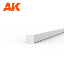 10 strips 1.00 x 1.00 x 350mm - Styrene Strip - AK-Interactive - AK-6519