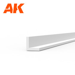 4 Angles 1.50 x 1.50 x 350mm - Styrene Strip - AK-Interactive - AK-6559