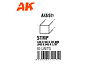 AK-Interactive 10 strips 1.00 x 1.00 x 350mm - Styrene Strip - AK-Interactive - AK-6519