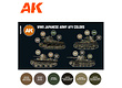 AK-Interactive WWII Japanese Army AFV Colors SET 3G - AK-Interactive - AK-11774