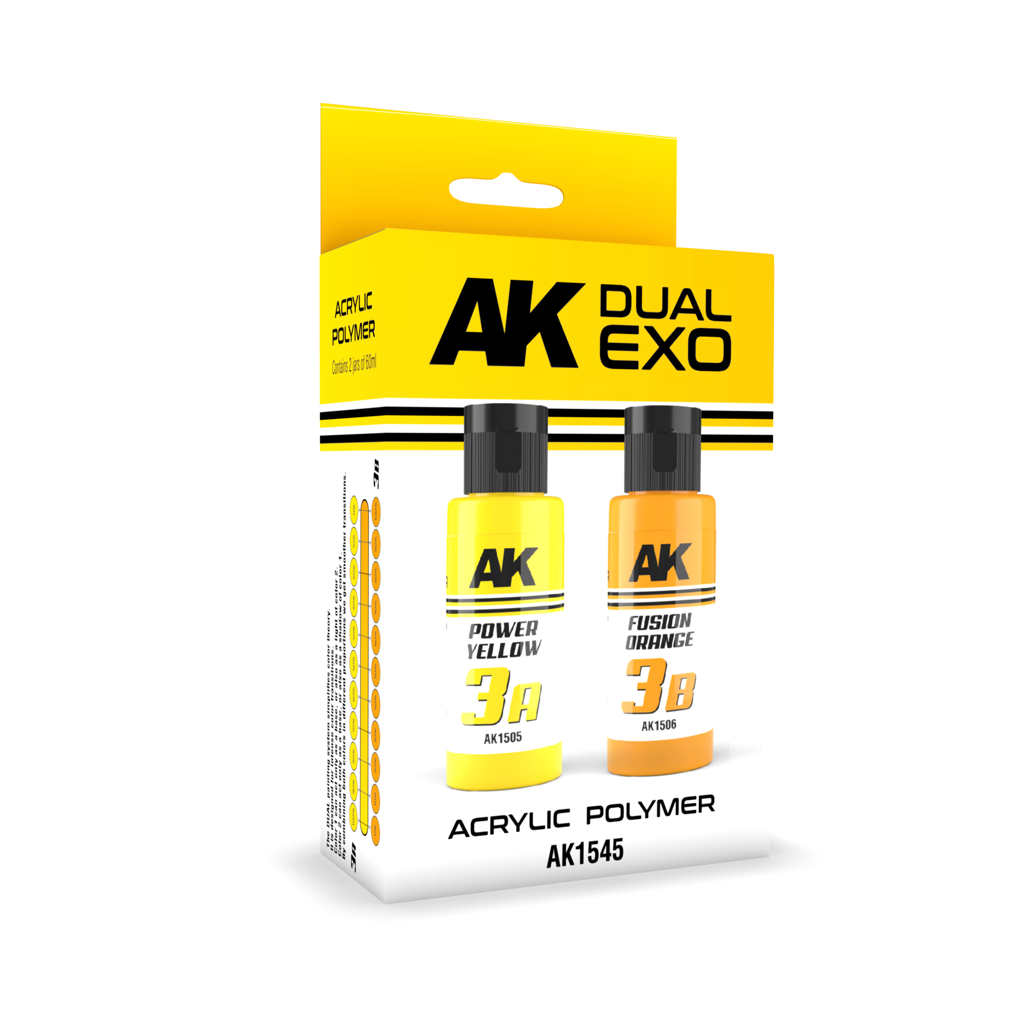 AK-Interactive Power Yellow & Fusion Orange Dual Exo Set - 2 x 60ml - AK-Interactive - AK-1545