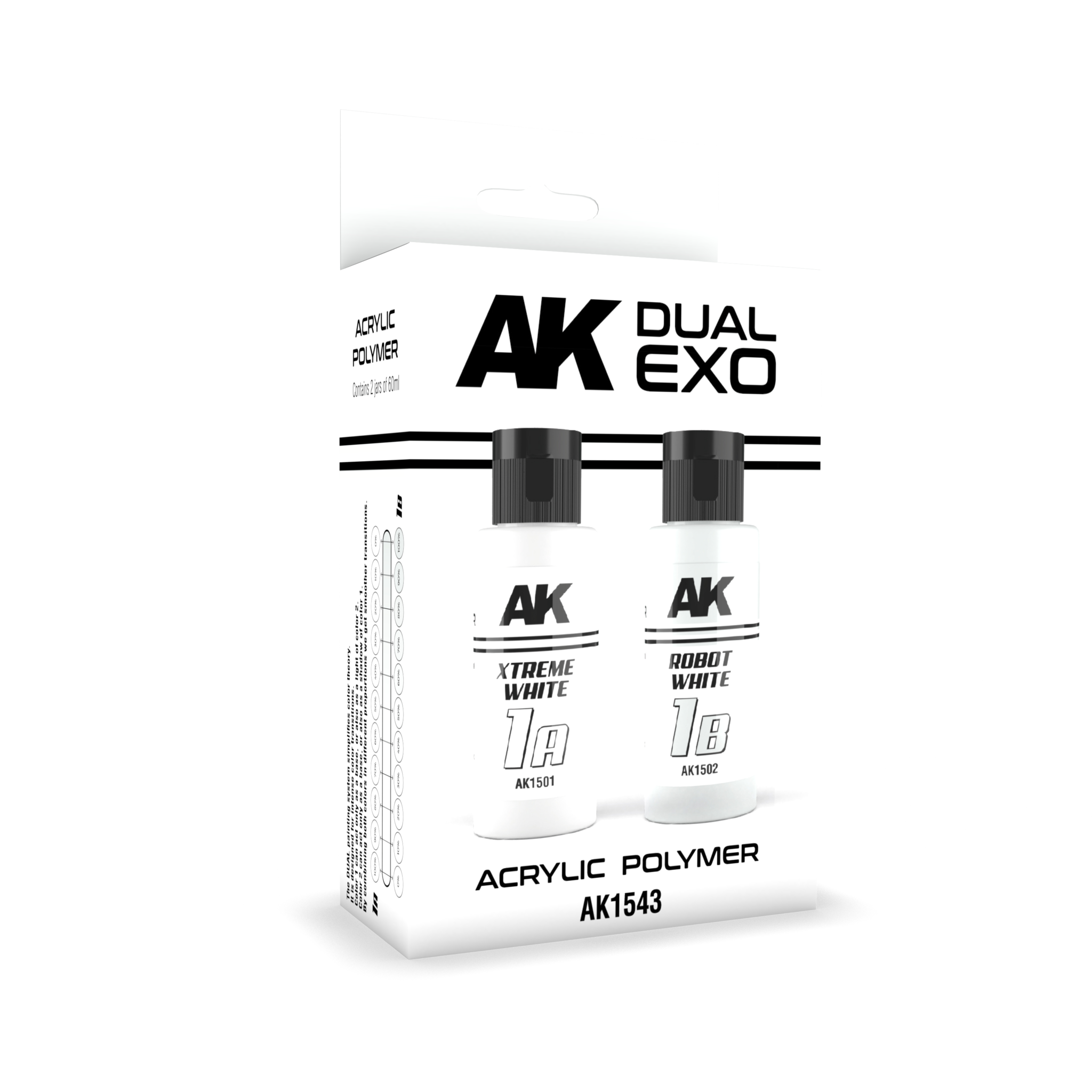 AK-Interactive Xtreme White & Robot White Dual Exo Set - 2 x 60ml - AK-Interactive - AK-1543