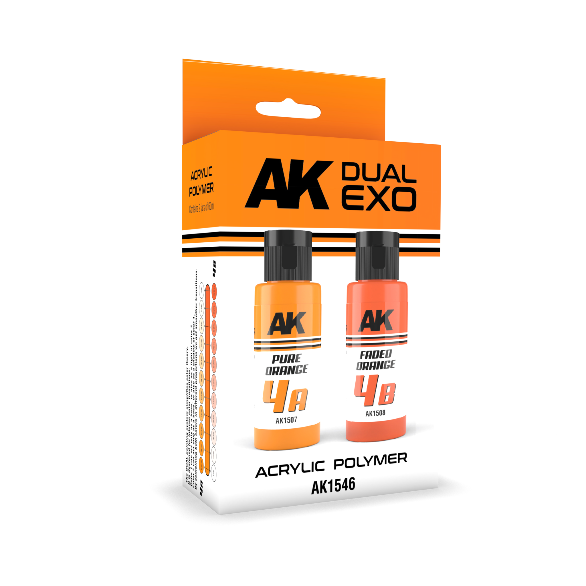 AK-Interactive Pure Orange & Faded Orange Dual Exo Set - 2 x 60ml - AK-Interactive - AK-1546