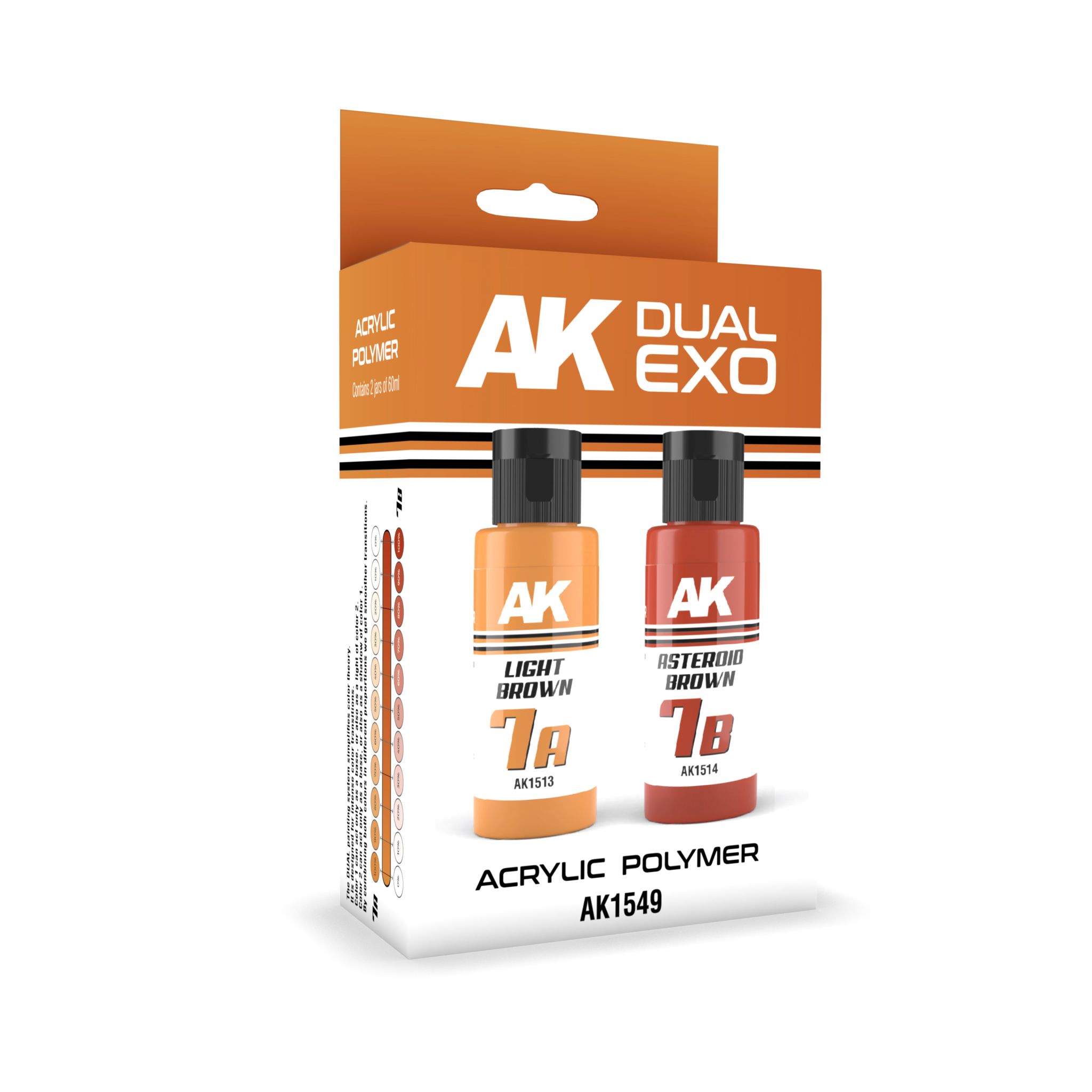 AK-Interactive Light Brown & Asteroid Brown Dual Exo Set - 2 x 60ml - AK-Interactive - AK-1549