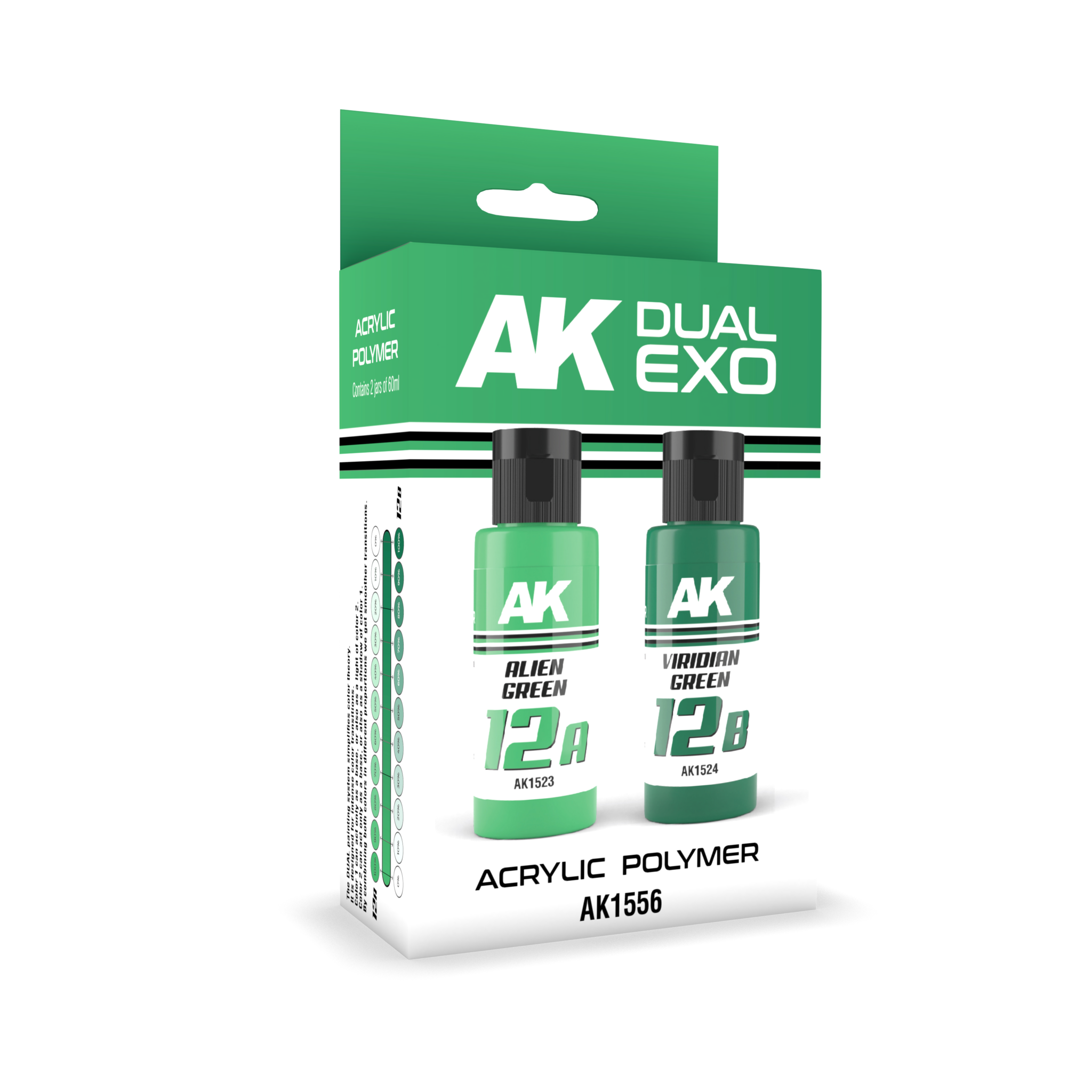 AK-Interactive Alien Green & Viridian Green Dual Exo Set - 2 x 60ml - AK-Interactive - AK-1556