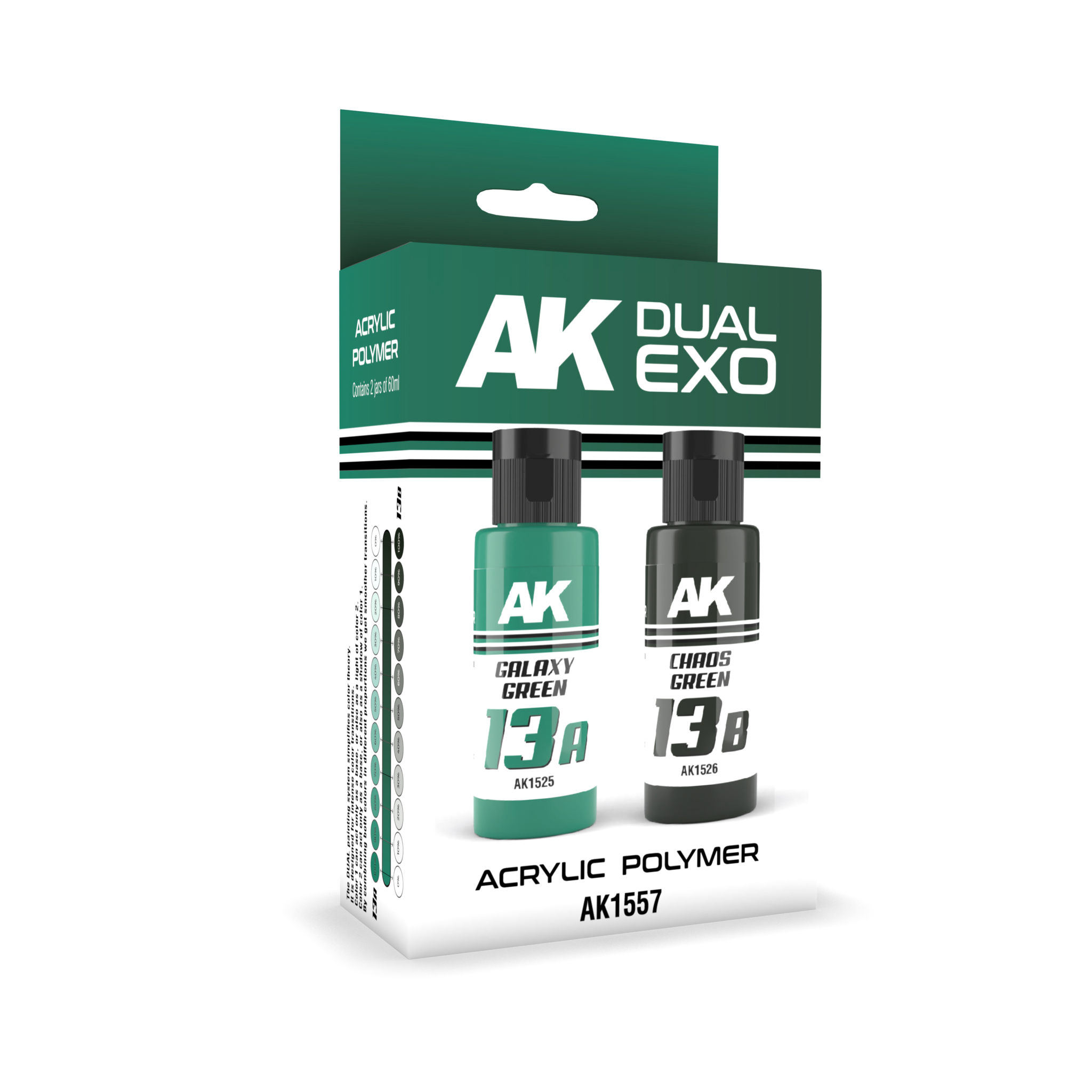 AK-Interactive Galaxy Green & Chaos Green Dual Exo Set - 2 x 60ml - AK-Interactive - AK-1557