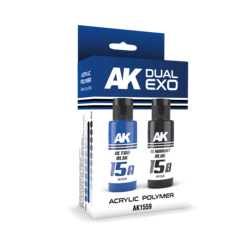 Ultra Blue & Almirant Blue Dual Exo Set - 2 x 60ml - AK-Interactive - AK-1559