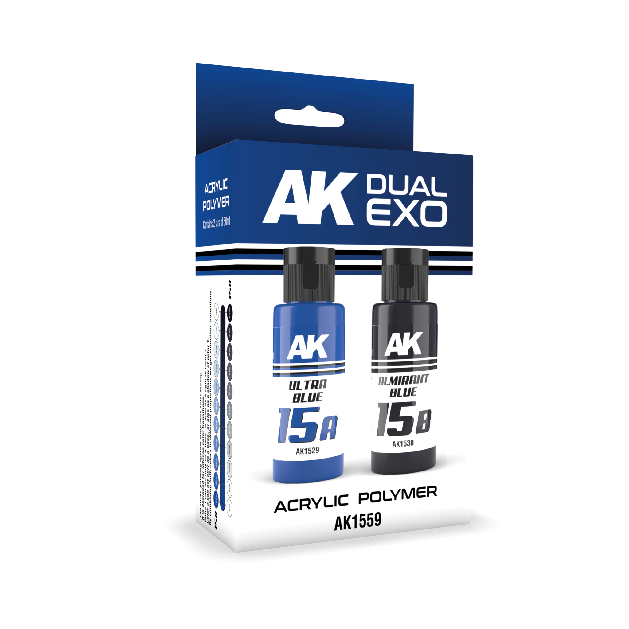 AK-Interactive Ultra Blue & Almirant Blue Dual Exo Set - 2 x 60ml - AK-Interactive - AK-1559