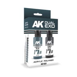 Graphite Blue & Lunar Blue Dual Exo Set - 2 x 60ml - AK-Interactive - AK-1561