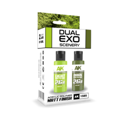 Light Vegetation & Dark Vegetation Dual Exo Set - 2 x 60ml - AK-Interactive - AK-1585