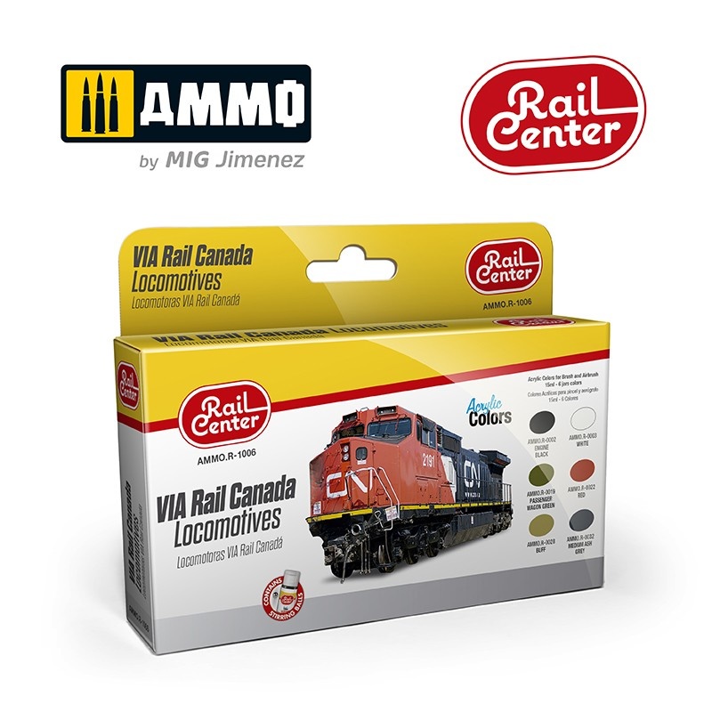 Ammo by Mig Jimenez Via Rail Canada Locomotives - Ammo By Mig Jimenez - Ammo.R-1006