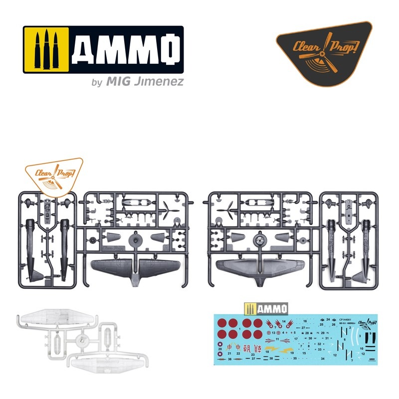 Clear Prop Ki-51 Sonia (2 in box) - Scale 1/144 - Clear Prop! - CP144001