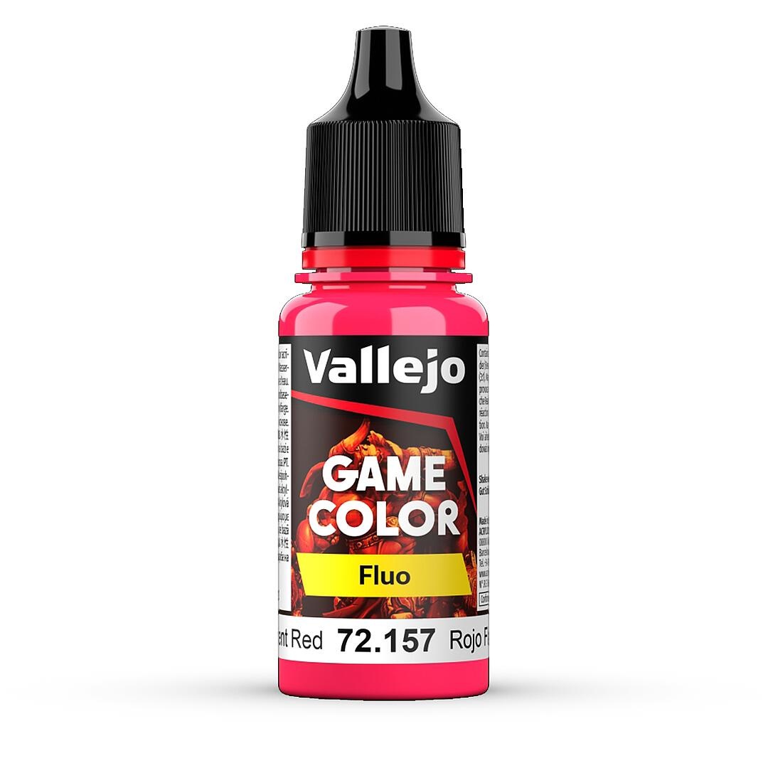 Vallejo Game Color - Fluorescent Red - 18ml - Vallejo - VAL-72157