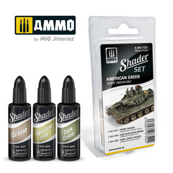 Shader Set American Green - Ammo by Mig Jimenez - A.MIG-7322